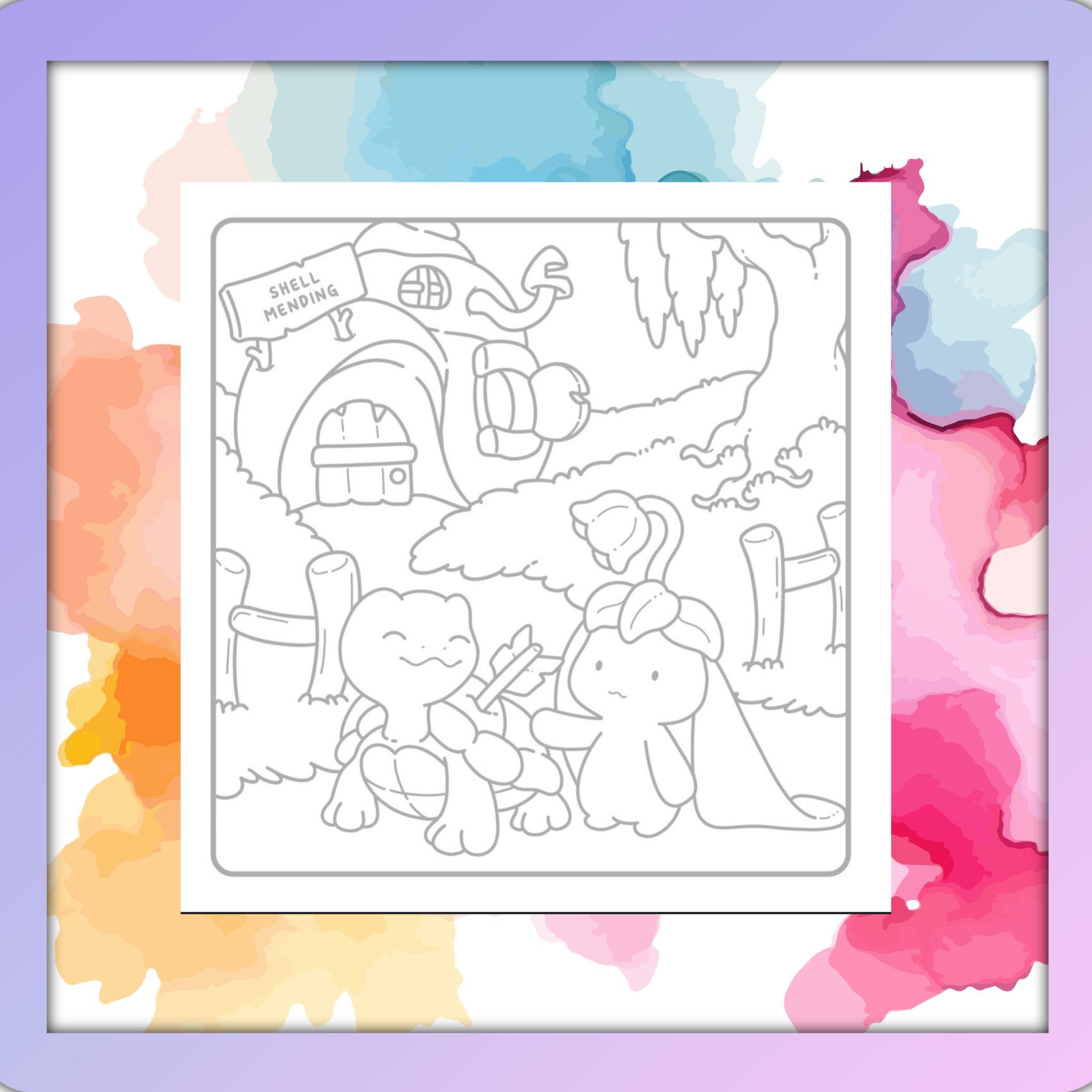 The Bloomflok Whimsical Workers - Grey Lines